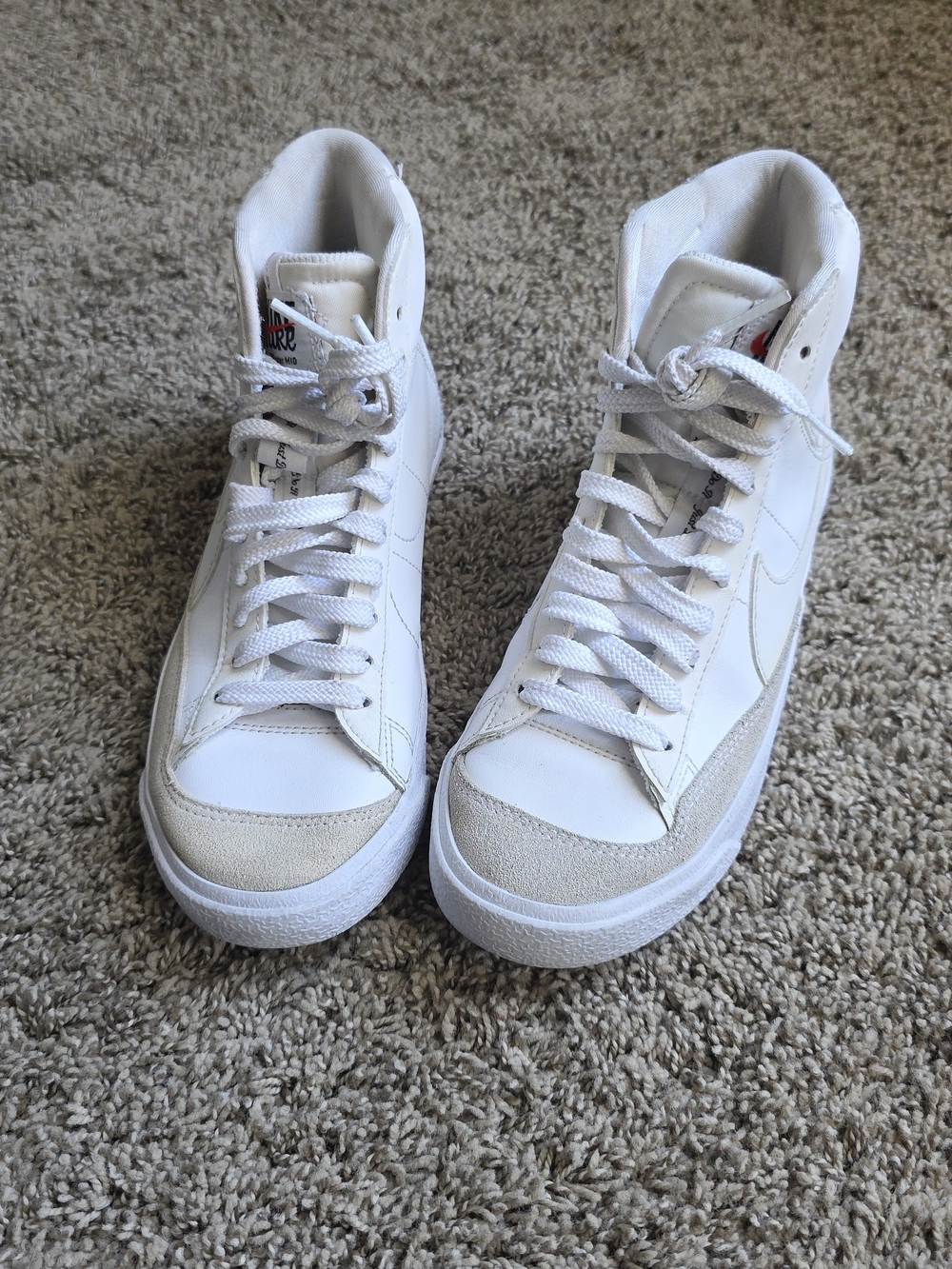 Nike White Blazer Mid 77 Retro White Casual Sneakers Mid-top streetwear Vitange
